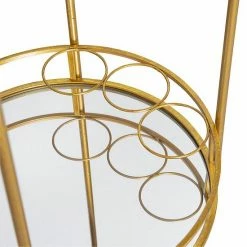 Linon Metallic Round Bar Cart -Linon Sales Store unnamed file 3582