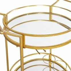 Linon Metallic Round Bar Cart -Linon Sales Store unnamed file 3585