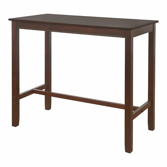 Linon Claridge 42 Inch Bar Height Pub Table Rustic Brown 8 Linon Claridge 42 Inch Bar Height Pub Table Rustic Brown - Image 8