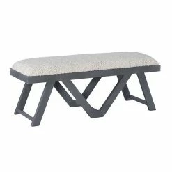 Linon Byan Upholstered Bench Gray