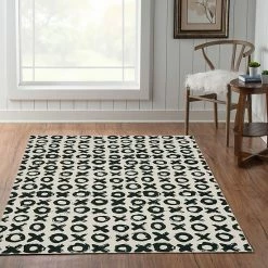 Alternative view of Linon Washable Maybell Area Rug Pink Xoxo