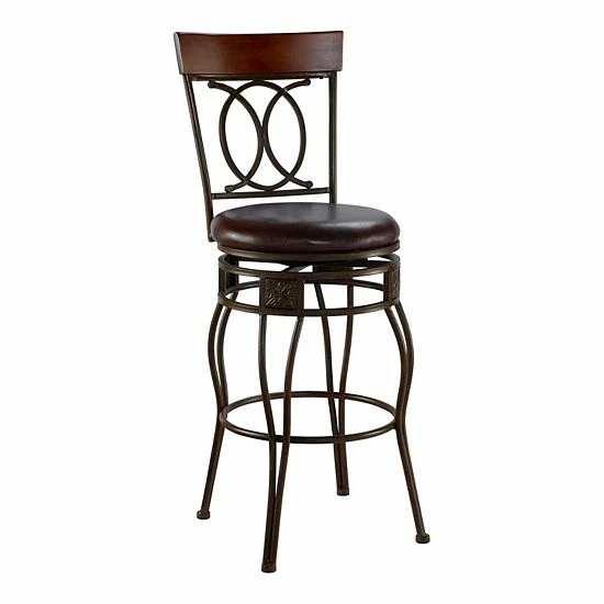Linon O & X Bar Stool 1 Linon O & X Bar Stool