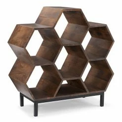 Linon Coram Honeycomb Bookshelf