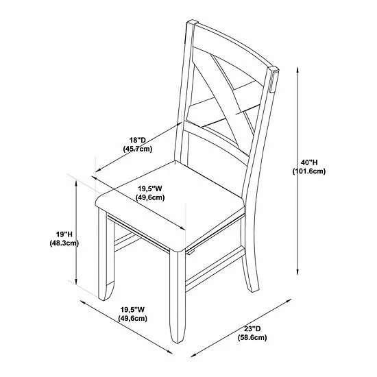 Linon Kraven Side Dining Chair 5 Linon Kraven Side Dining Chair - Image 5