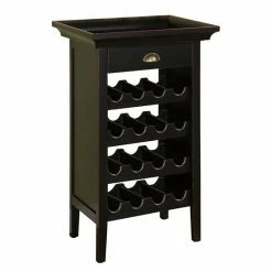 Linon 16-Bottle Wine Cabinet
