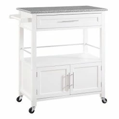 Linon Cameron Rolling Kitchen Cart