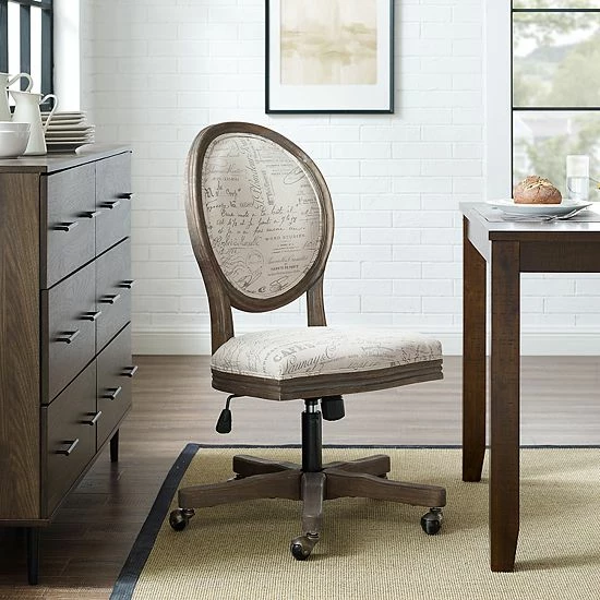 Linon Erin Script Office Chair 2 Linon Erin Script Office Chair - Image 2