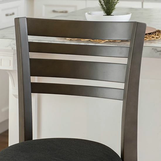 Linon Tegan Swivel Counter Stool 4 Linon Tegan Swivel Counter Stool - Image 4