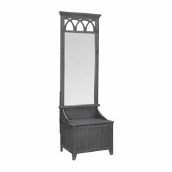 Linon Elliana Mirror Hall Tree Bench White -Linon Sales Store unnamed file 3904
