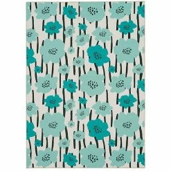 Linon Washable Laurel Area Rug