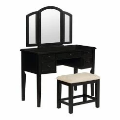Linon Vanity, Mirror & Bench 3-piece Set