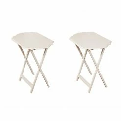 Linon Joelle TV Tray Table 2-piece Set White 10 Linon Joelle TV Tray Table 2-piece Set White -Linon Sales Store unnamed file 4