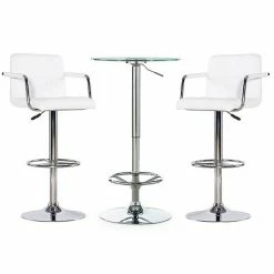 Linon Jenna Quilted Stool & Pub Table 3-piece Set Black Chrome 13 Linon Jenna Quilted Stool & Pub Table 3-piece Set Black Chrome -Linon Sales Store unnamed file 4047