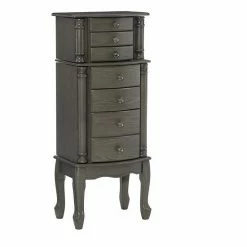 Linon Shauna Jewelry Armoire Floor Decor