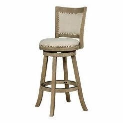 Linon Tift Faux Driftwood Bar Stool