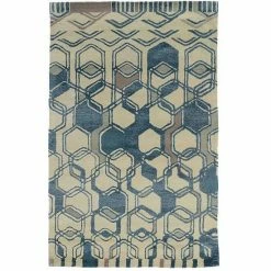 Linon Aspire Triangle Rug Blue Cream -Linon Sales Store unnamed file 4134
