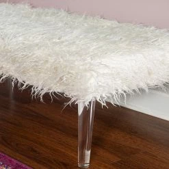 Linon Faux Fur Flokati Acrylic Leg Bench 6 Linon Faux Fur Flokati Acrylic Leg Bench -Linon Sales Store unnamed file 4146