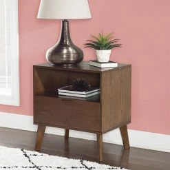 Alternative view of Linon Reid One Drawer Nightstand