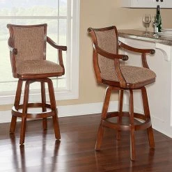 Alternative view of Linon Brandon Swivel Bar Stool
