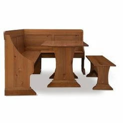 Linon Midwest Breakfast Nook Table & Bench 3-piece Set