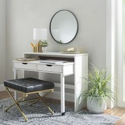 Alternative view of Linon Bethany Accent Stool