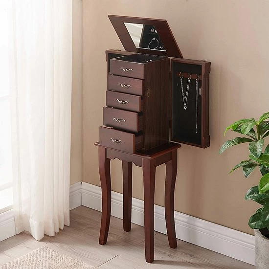 Linon 5-Drawer Jewelry Armoire 2 Linon 5-Drawer Jewelry Armoire - Image 2