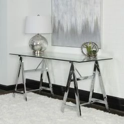 Alternative view of Linon Wynn Trestle Desk