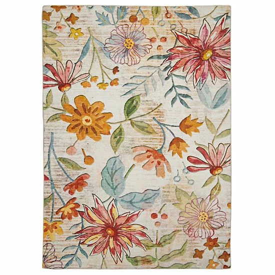 Linon Daytona Outdoor Washable Rug 1 Linon Daytona Outdoor Washable Rug