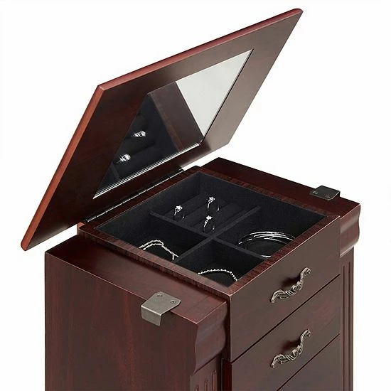 Linon 5-Drawer Jewelry Armoire 5 Linon 5-Drawer Jewelry Armoire - Image 5