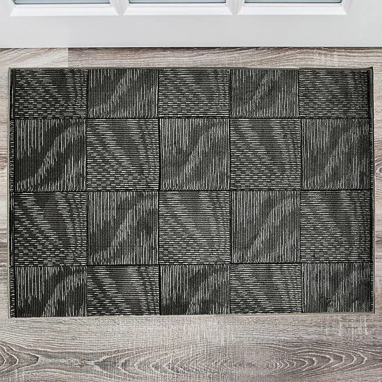 Linon Milan Marcel Area Rug Black 5 Linon Milan Marcel Area Rug Black - Image 5