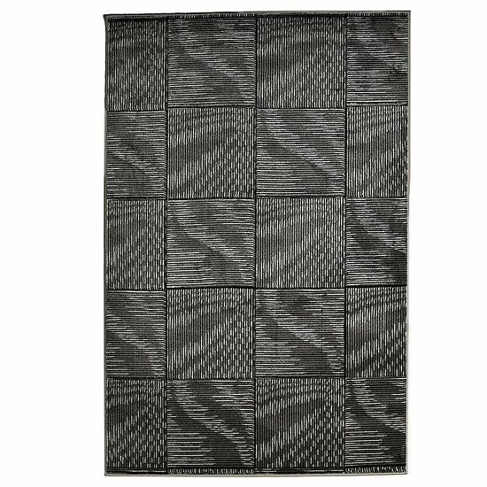 Linon Milan Marcel Area Rug Black 7 Linon Milan Marcel Area Rug Black - Image 7