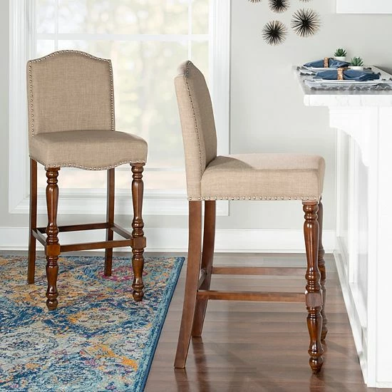 Linon Willow Bar Stool 2 Linon Willow Bar Stool - Image 2