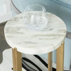 Linon Garcelle Marble Top Drink Table -Linon Sales Store unnamed file 4510