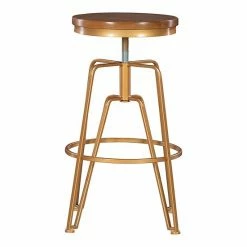 Linon Adjustable Workshop Stool Matte Gold -Linon Sales Store unnamed file 4514