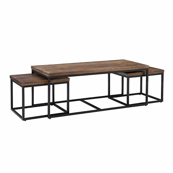 Linon Ellery Coffee Table & End Table 2-piece Set 1 Linon Ellery Coffee Table & End Table 2-piece Set