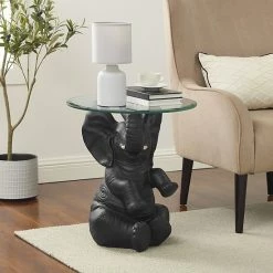Alternative view of Linon Ernie Elephant End Table