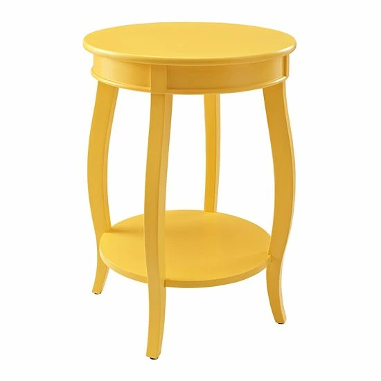 Linon Round End Table Black 6 Linon Round End Table Black - Image 6