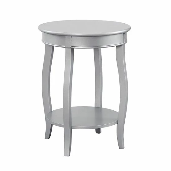 Linon Round End Table Black 8 Linon Round End Table Black - Image 8