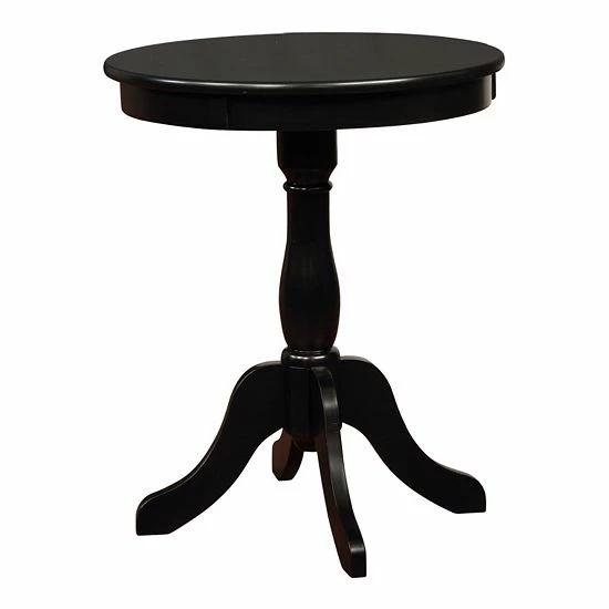 Linon Round End Table Black 9 Linon Round End Table Black - Image 9