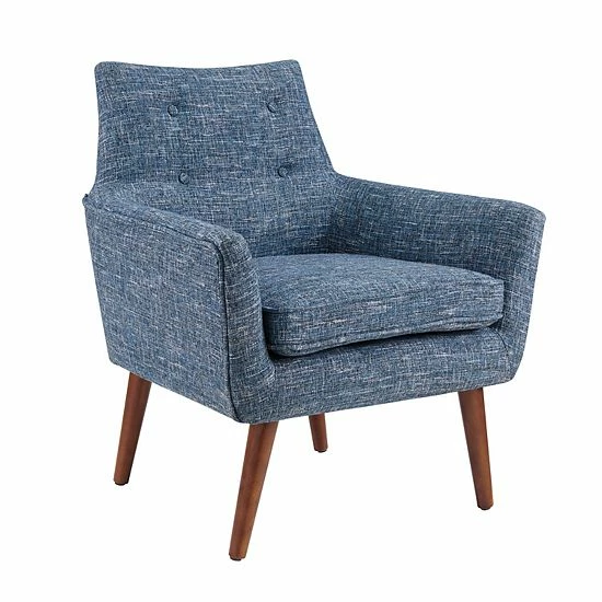 Linon Ava Tufted Accent Chair Blue 1 Linon Ava Tufted Accent Chair Blue