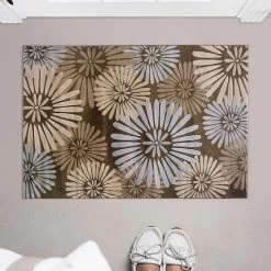 Linon Milan Floral Rug Brown -Linon Sales Store unnamed file 4600