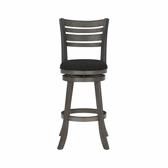 Linon Tegan Swivel Bar Stool 4 Linon Tegan Swivel Bar Stool - Image 4