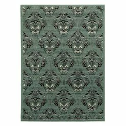 Alternative view of Linon Elegance England Damask Rug Blue