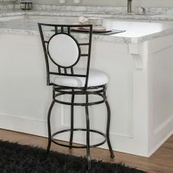 Alternative view of Linon Townsend Adjustable Swivel Bar Stool