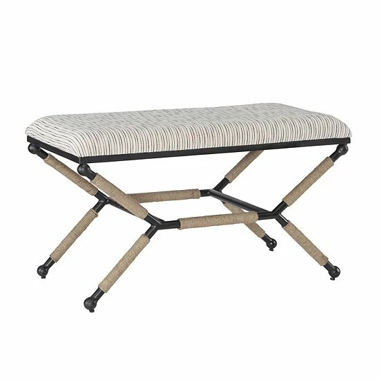 Linon Ashburn Campaign Accent Bench 1 Linon Ashburn Campaign Accent Bench