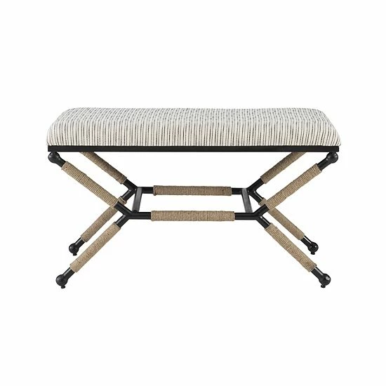 Linon Ashburn Campaign Accent Bench 2 Linon Ashburn Campaign Accent Bench - Image 2