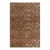 Linon Hi Lo Trellis Rug Brown