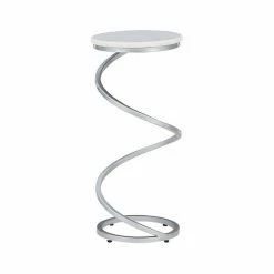 Linon Rian Spiral Drink End Table Black Granite Silver B 12 Linon Rian Spiral Drink End Table Black Granite Silver B -Linon Sales Store unnamed file 506