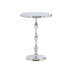 Linon Malone Side Table Silver