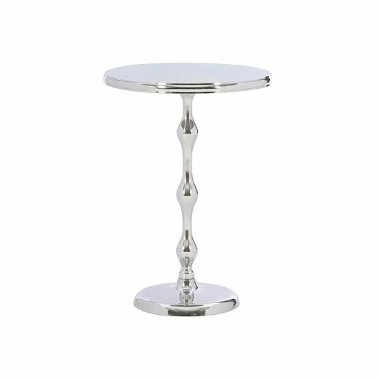 Linon Malone Side Table Silver 5 Linon Malone Side Table Silver - Image 5